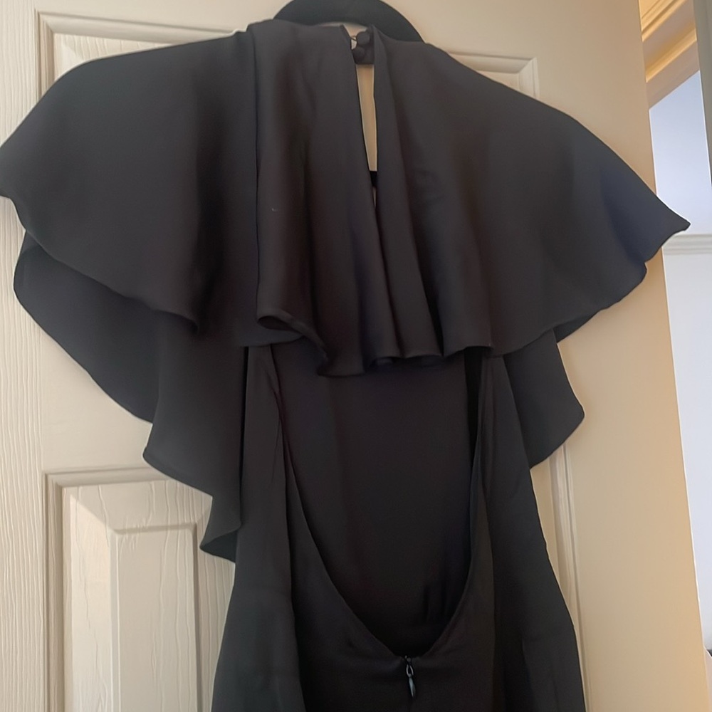Ark & Co. Black Ruffle Backless Back Jumpsuit - Picture 5 of 13